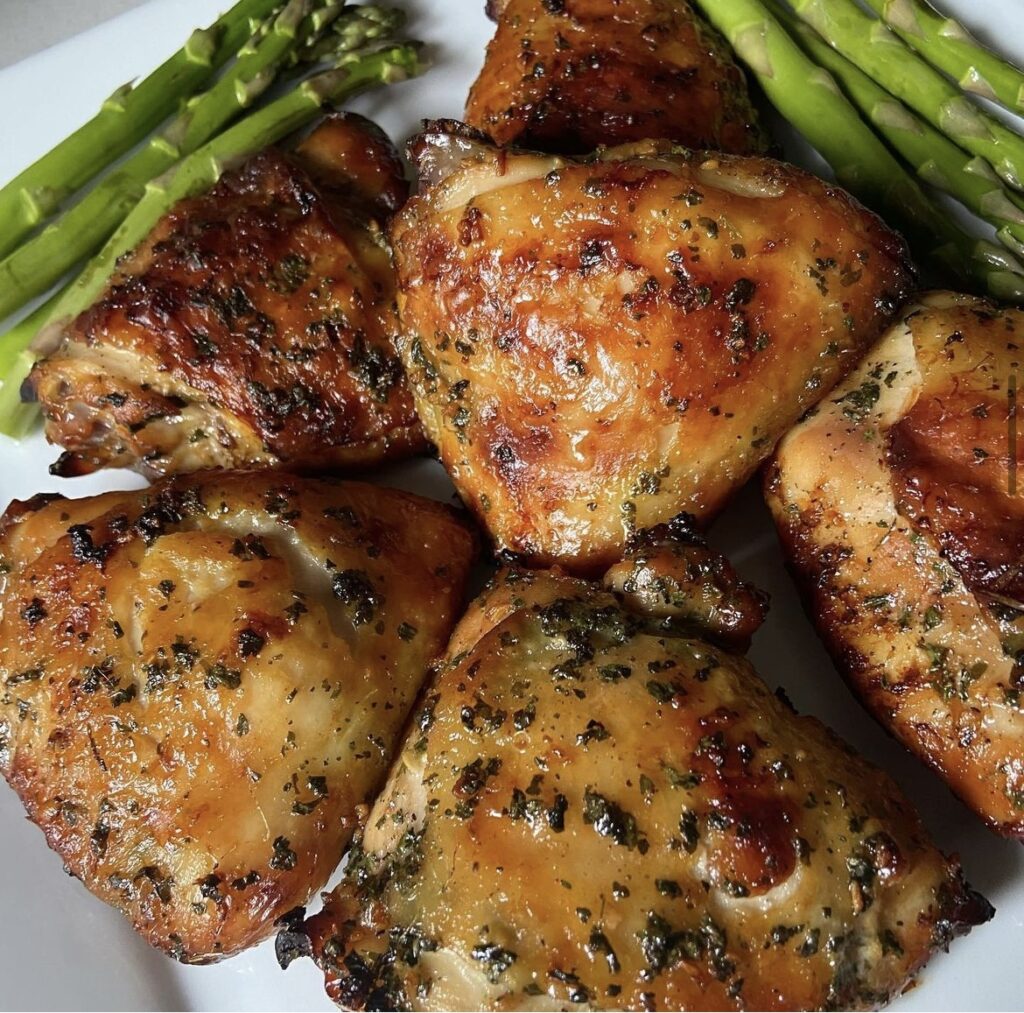 Cilantro Lime Baked Chicken Thighs